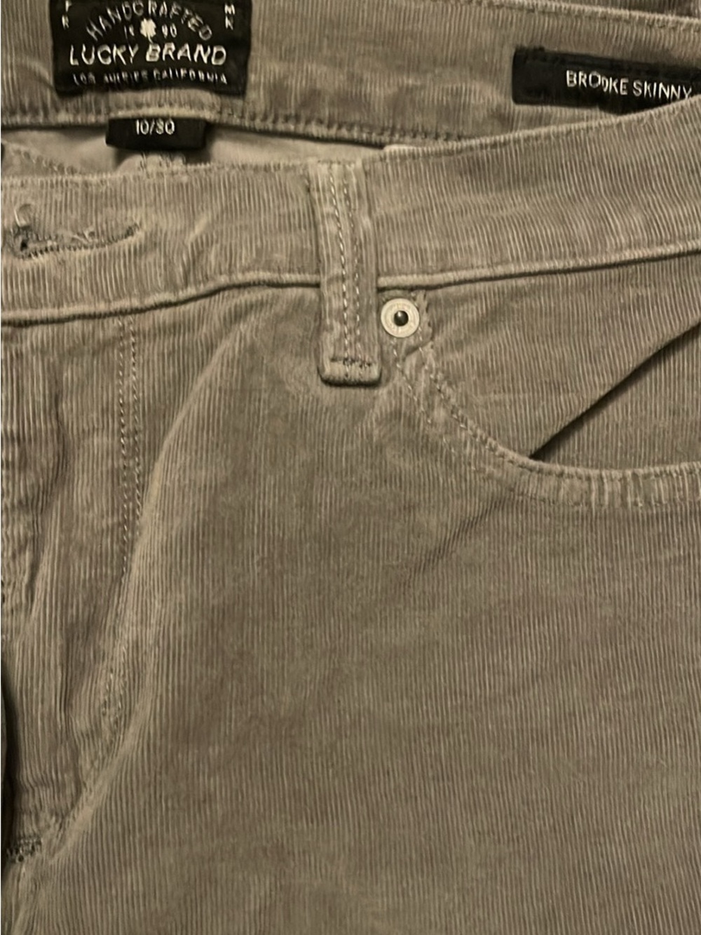 Lucky Brand women’s  Corduroy Pants in Taupe